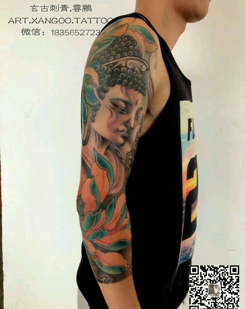 佛纹身图片