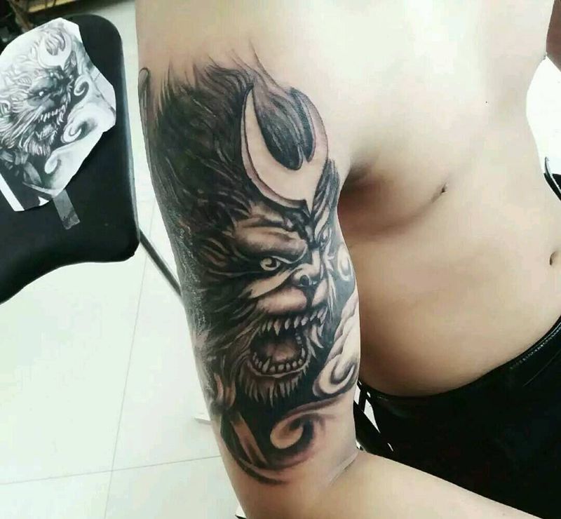 孙悟空纹身图片