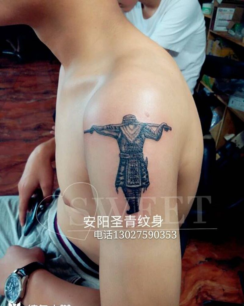 至尊宝完成纹身图片