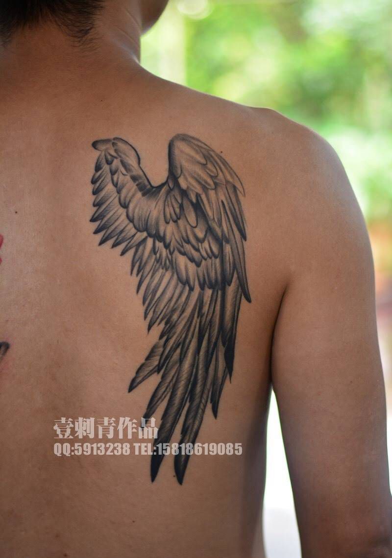 翅膀恢复后纹身图片