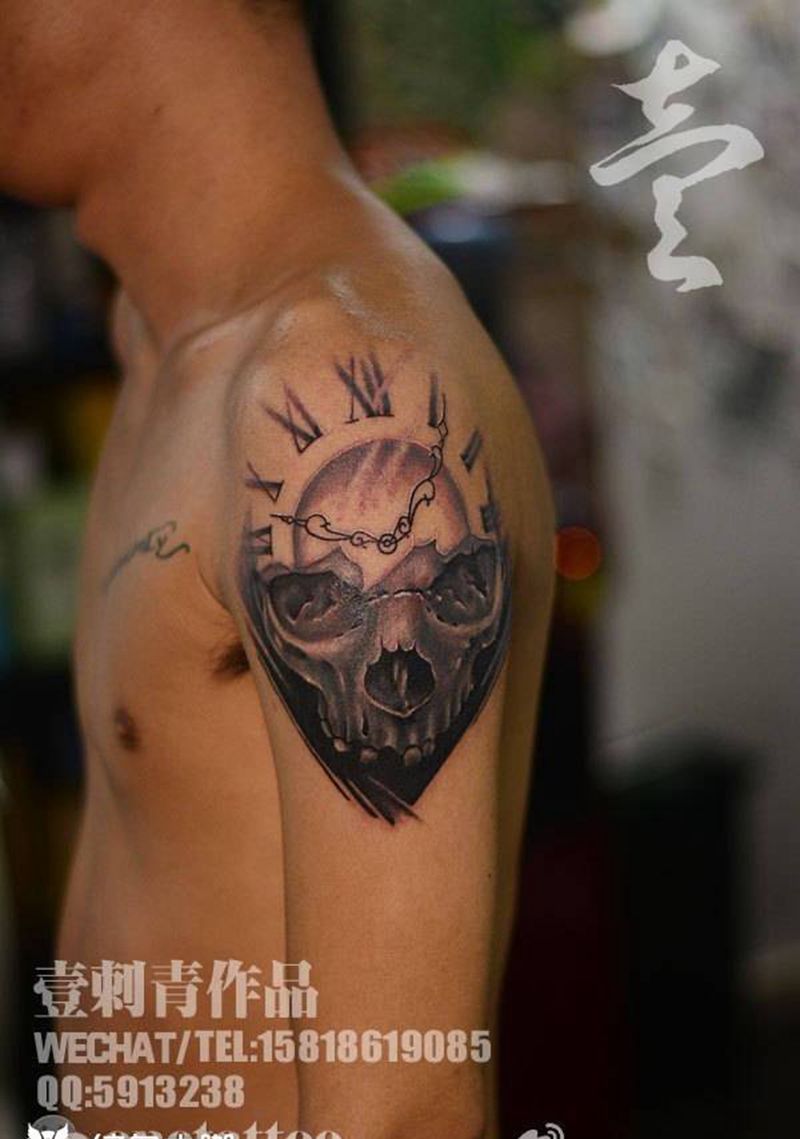骷髅纹身图片