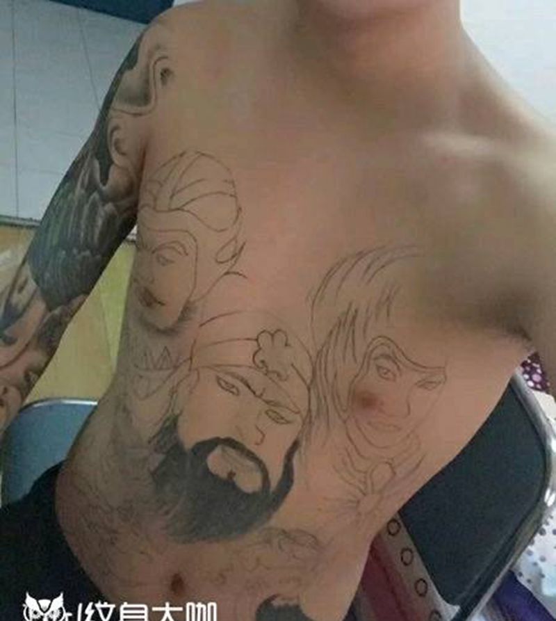 给顾客修改失败纹身纹身图片