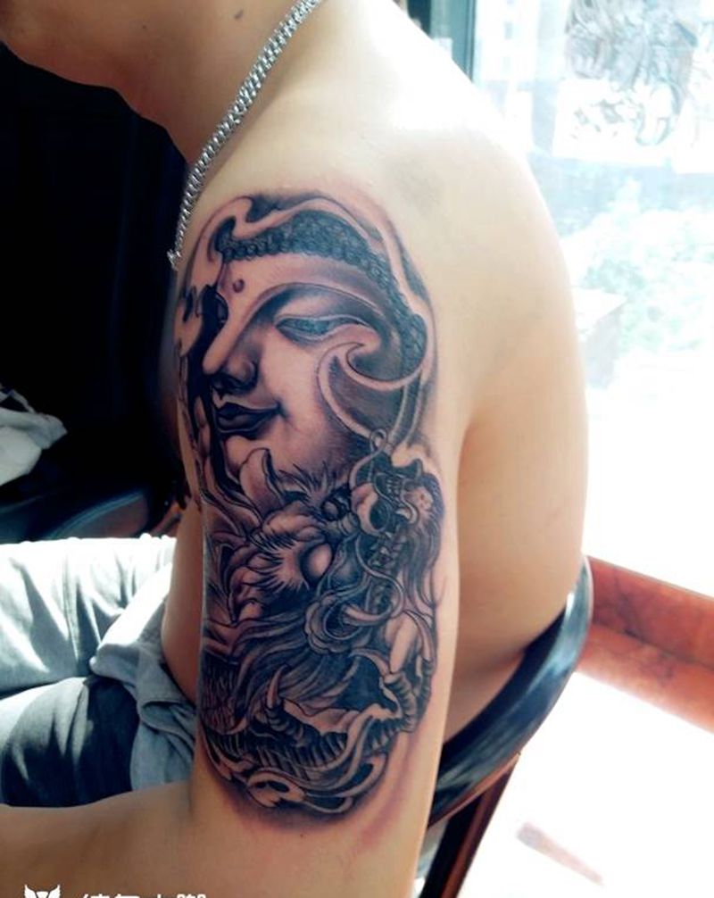 佛完成喜欢的约我纹身图片