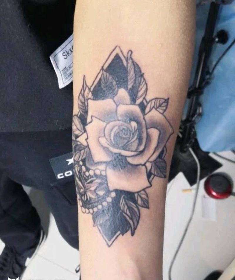 玫瑰纹身图片