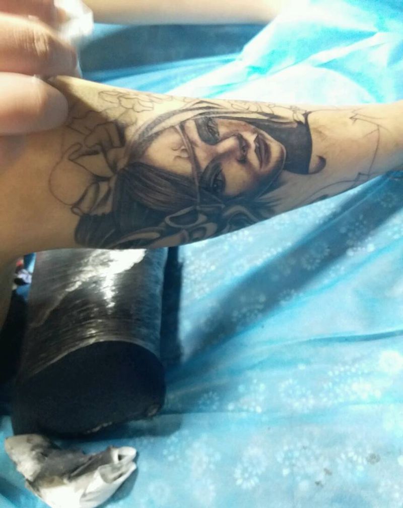 未完成纹身图片