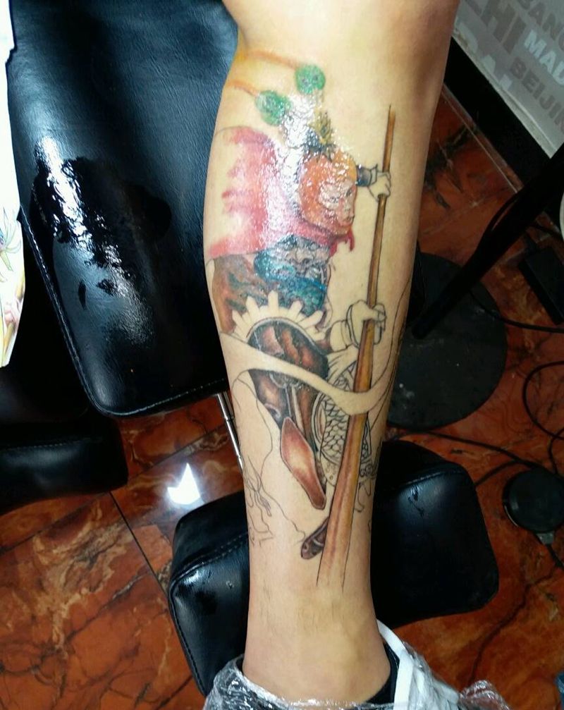 没有完成纹身图片