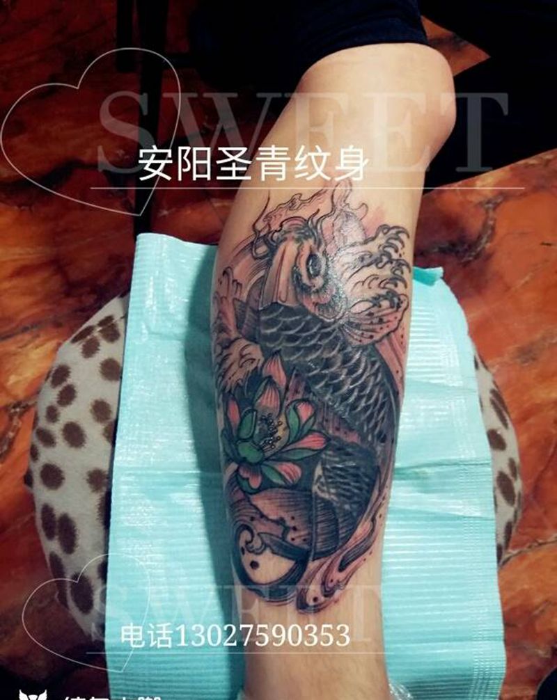 给顾客修改失败纹身，纹身图片