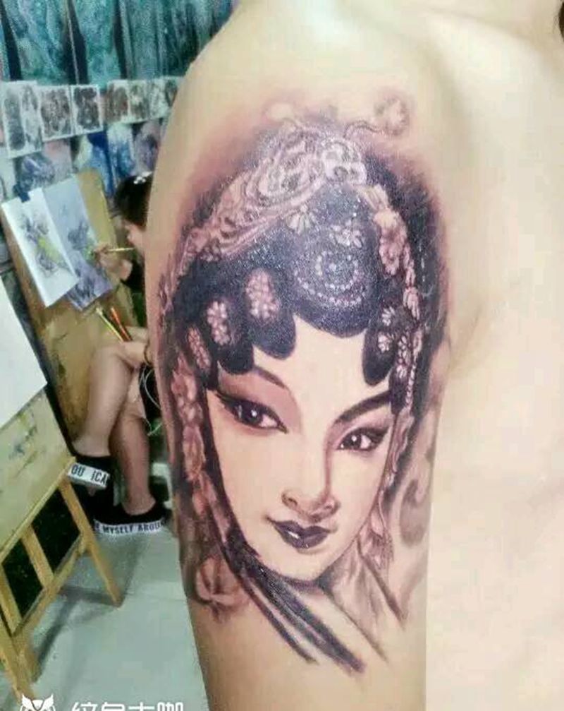 花旦纹身图片