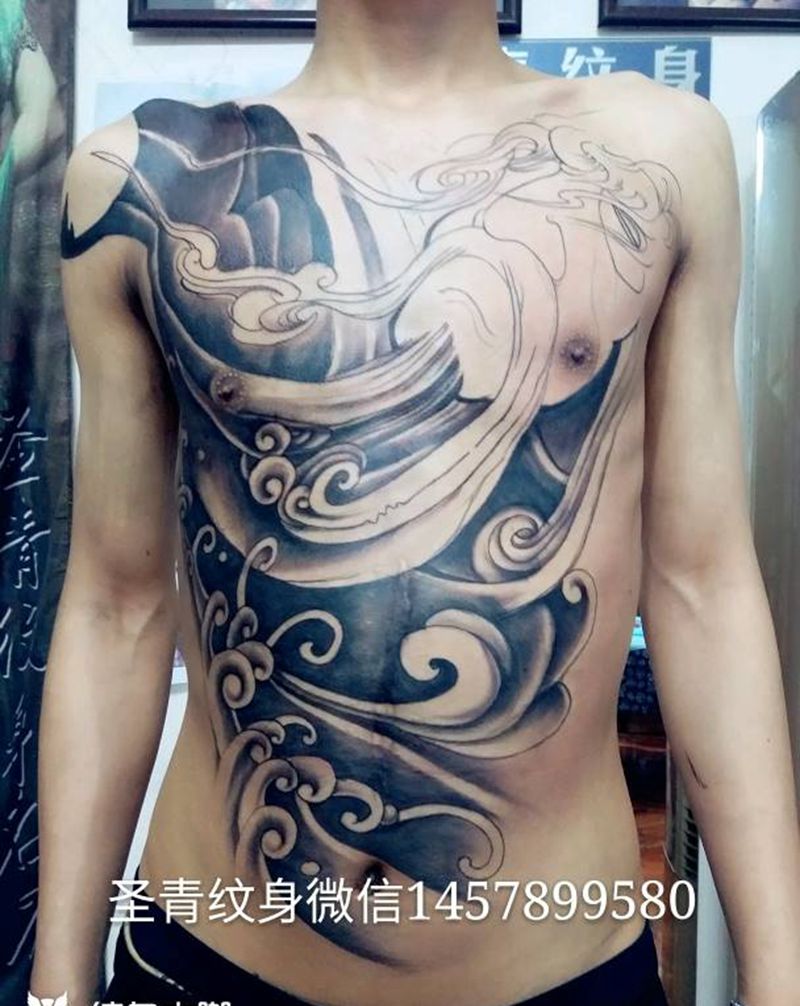 再纹一次就全部完成喜欢的约我纹身图片