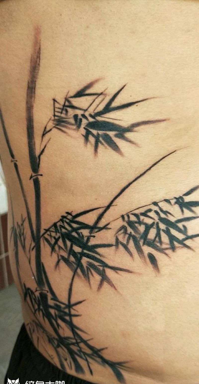 墨竹纹身图片
