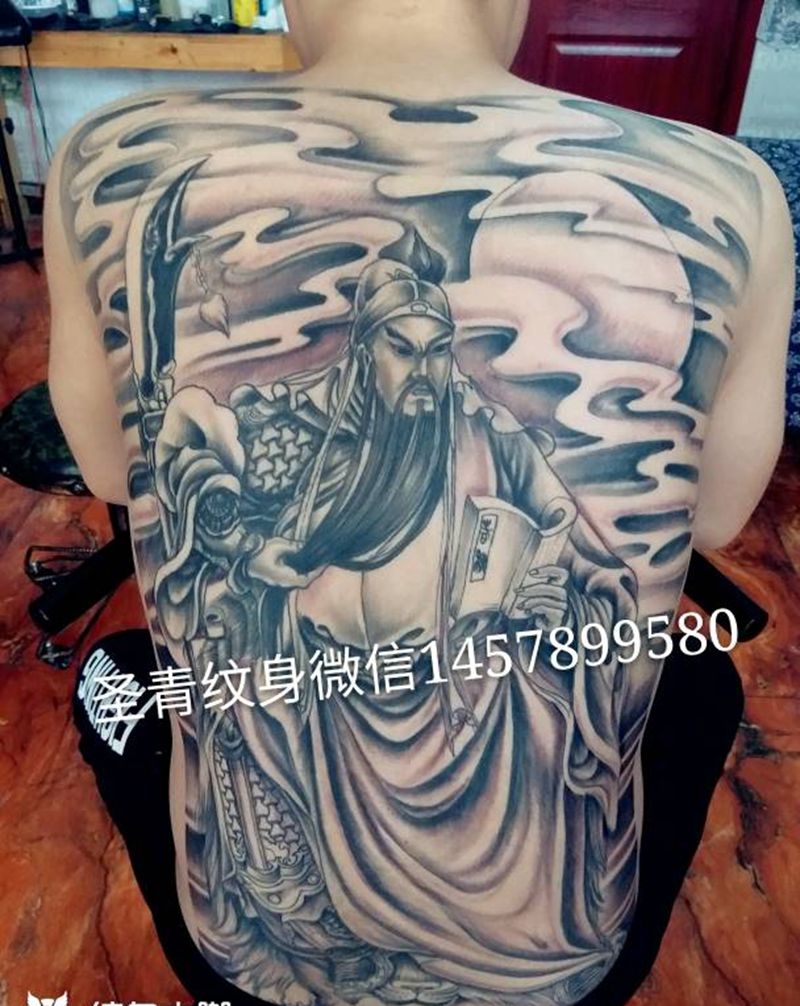 满背完成喜欢的约我纹身图片