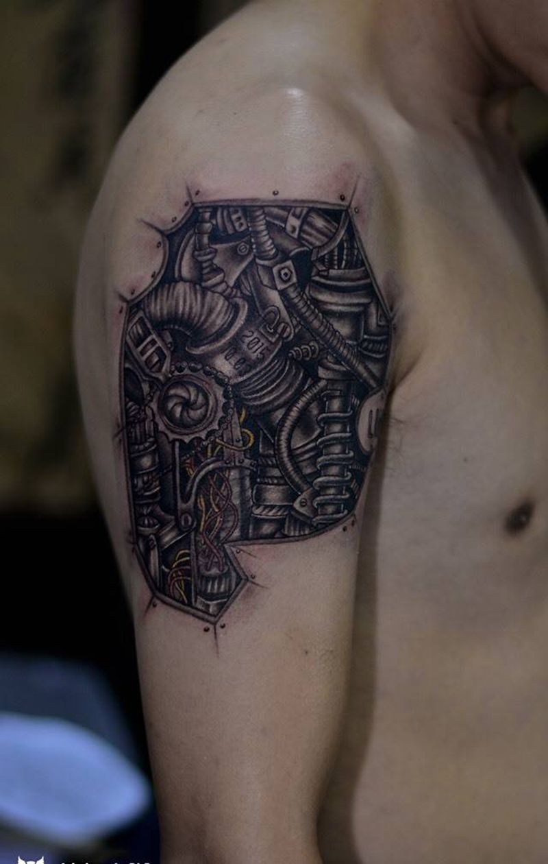 机械纹身纹身图片