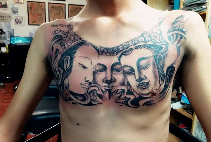 未完成纹身图片