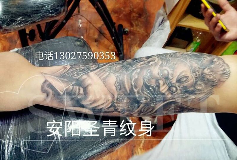 大黑天，完成纹身图片