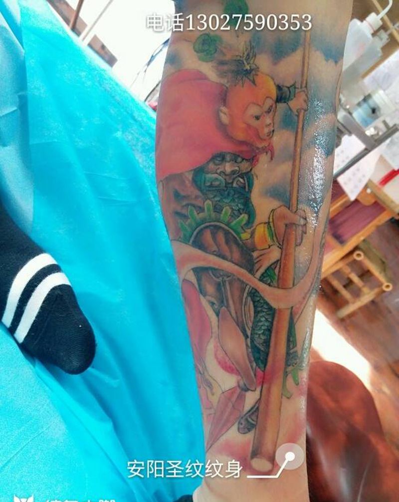 孙悟空纹身图片