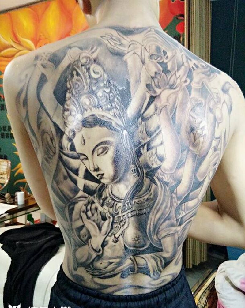 千手观音纹身图片