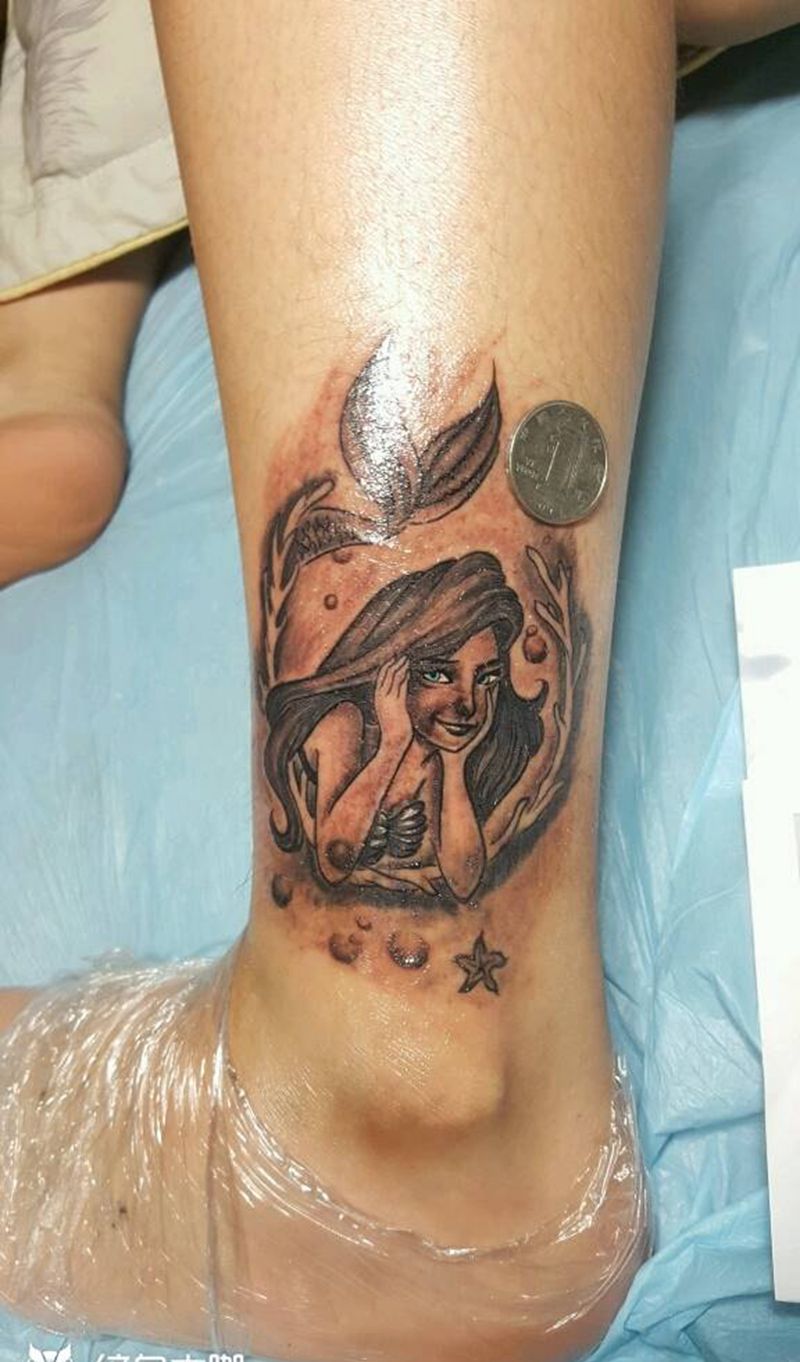 美人鱼纹身图片