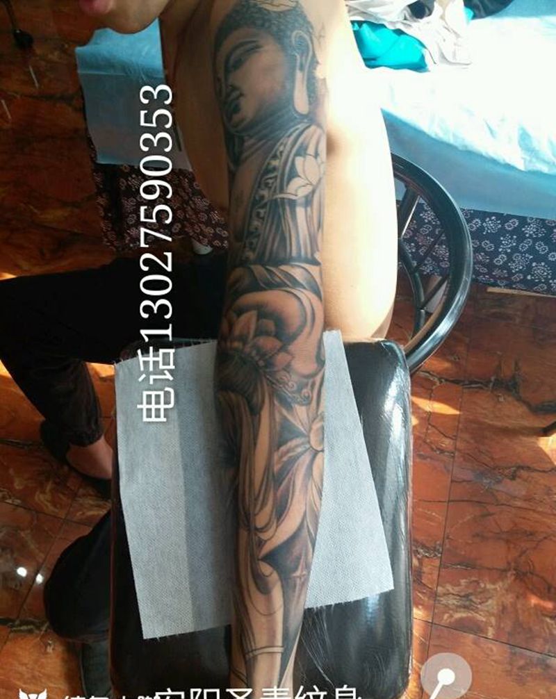 花臂完成纹身图片