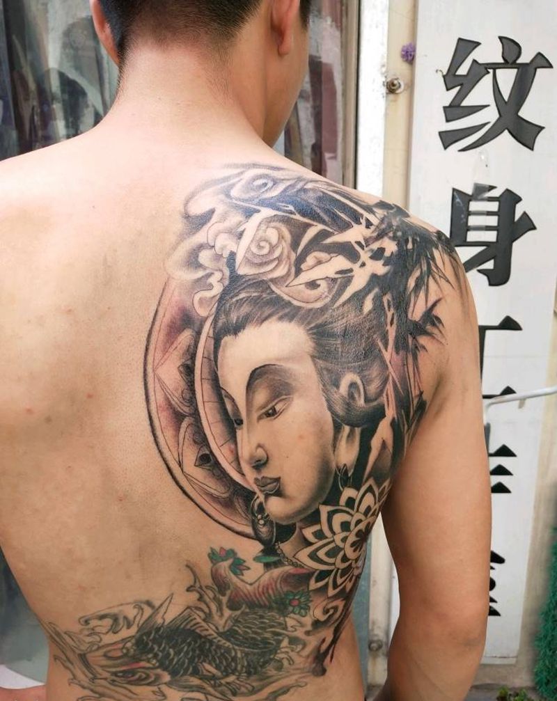 佛纹身图片