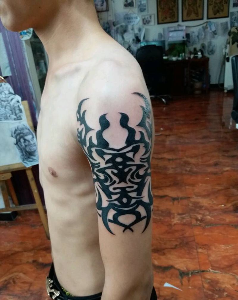 图腾完成纹身图片