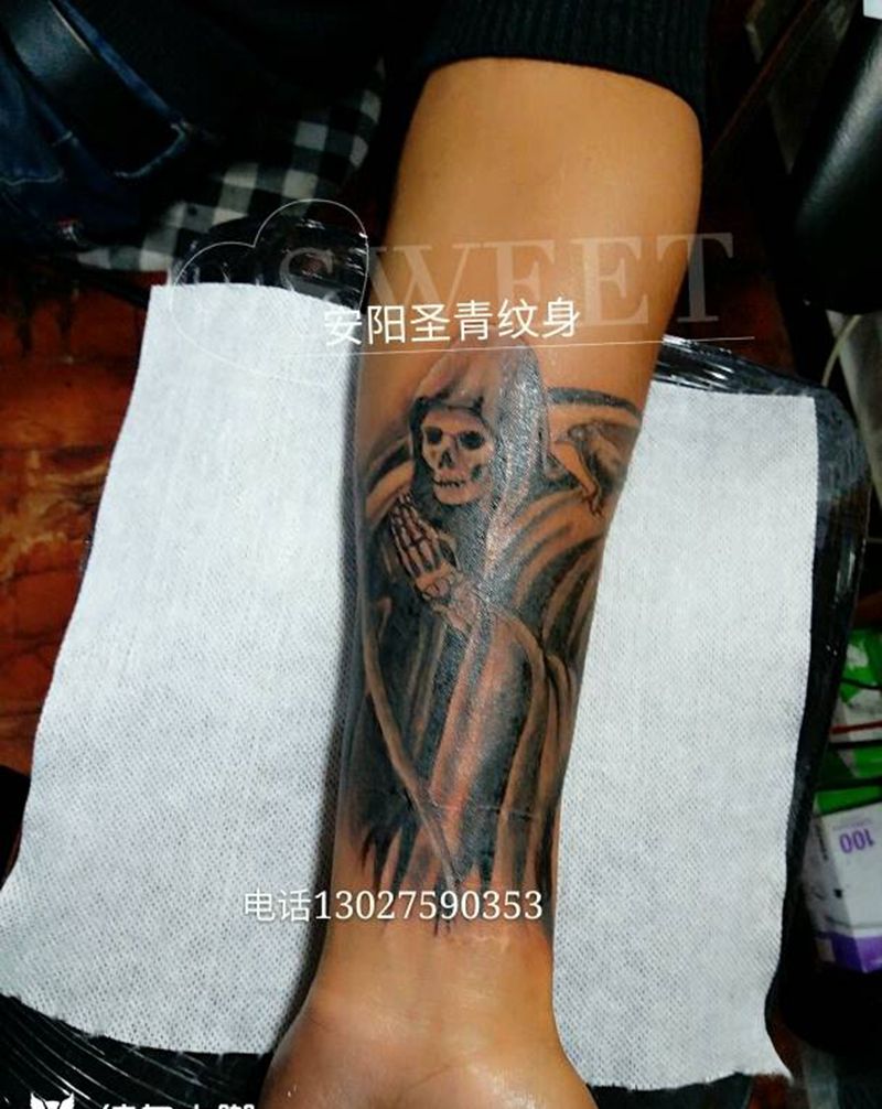 死神完成纹身图片