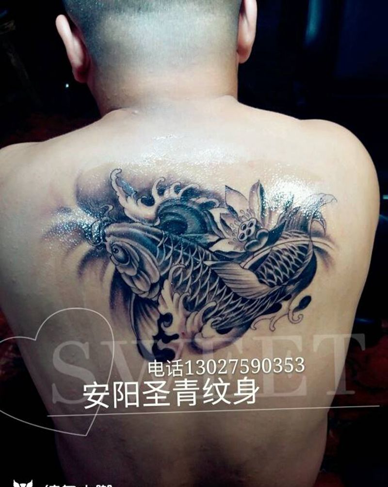 遮盖完成纹身图片