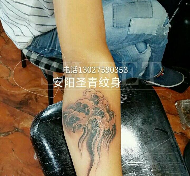 遮盖疤痕完成纹身图片