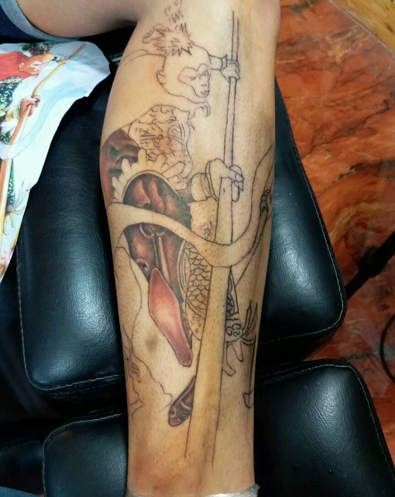 没有完成纹身图片