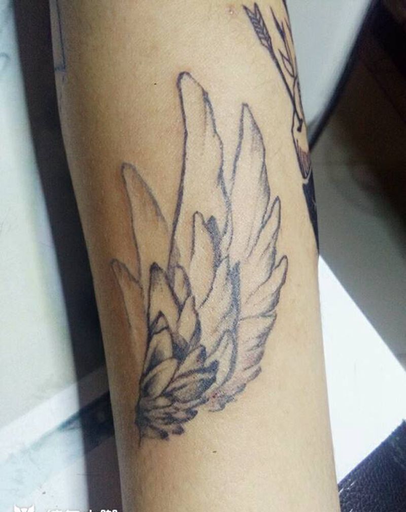 翅膀纹身图片