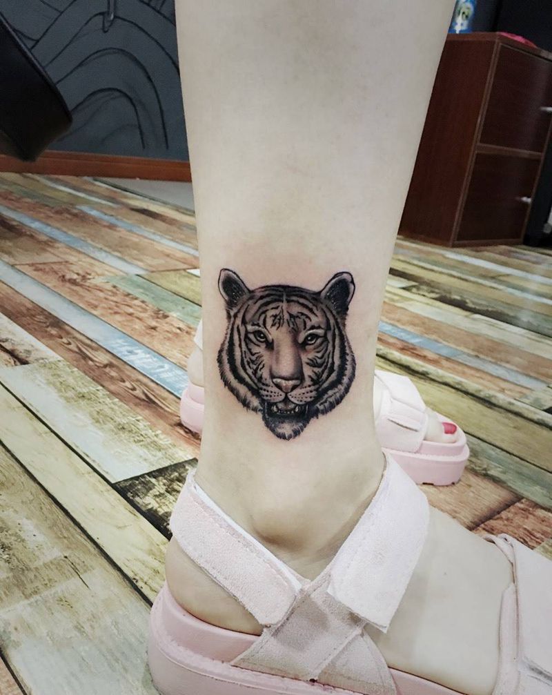 小老虎纹身图片