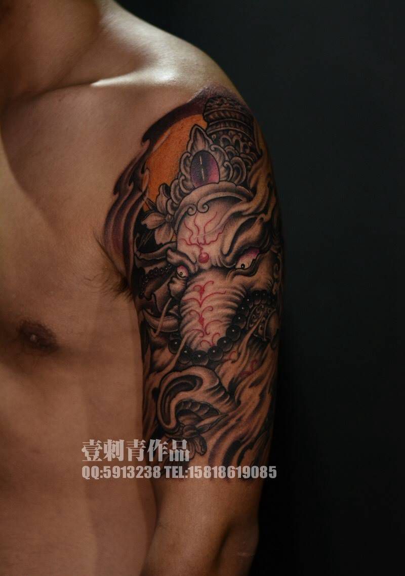 象神纹身图片