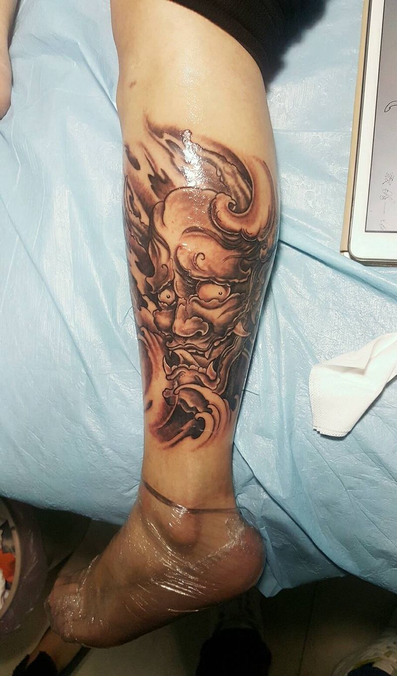 般若纹身图片_肩部腹部腰部背部手臂腿部传统鬼神般若成品纹身图案