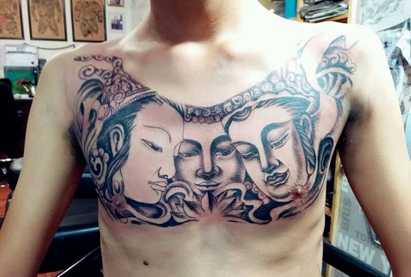 未完成纹身图片