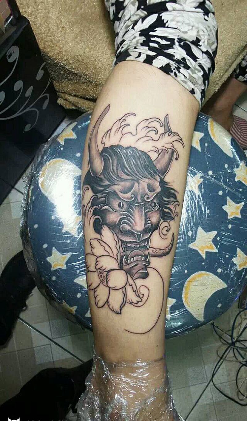 般若 未完成纹身图片_肩部腹部腰部背部腿部传统人物鬼神宗教般若纹身图案