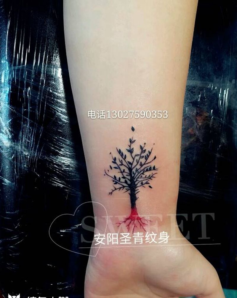 生命树，完成纹身图片