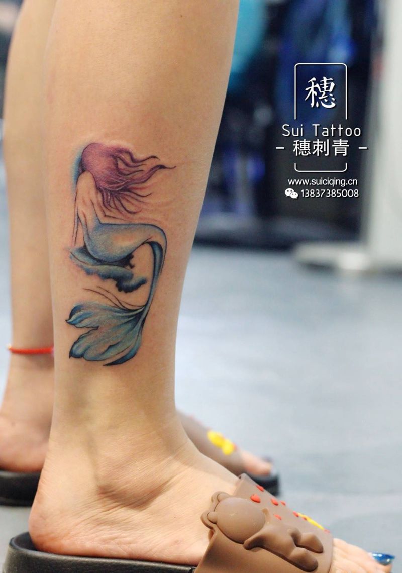 美人鱼纹身图片