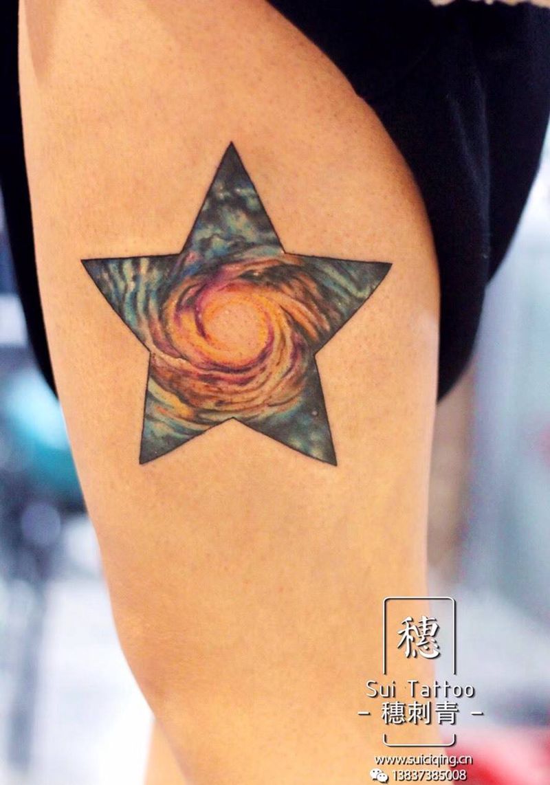 星空纹身图片