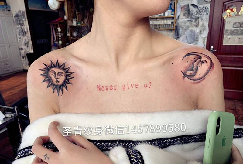 完成纹身图片_胸部纹身图案