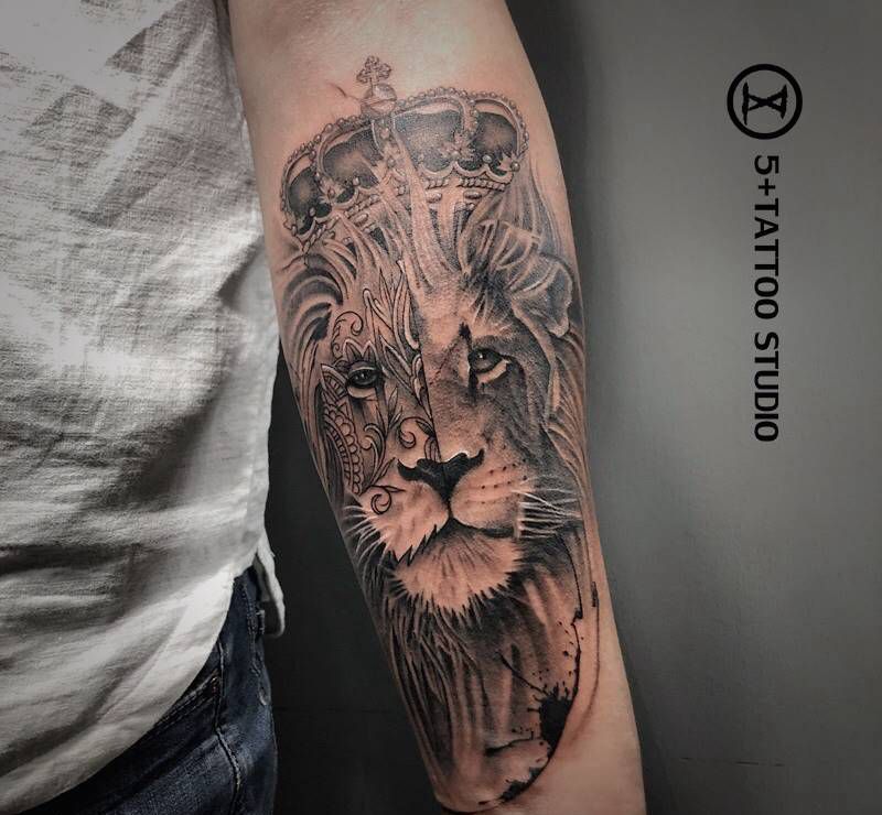 大西几纹身图片_手臂欧美写实纹身图案