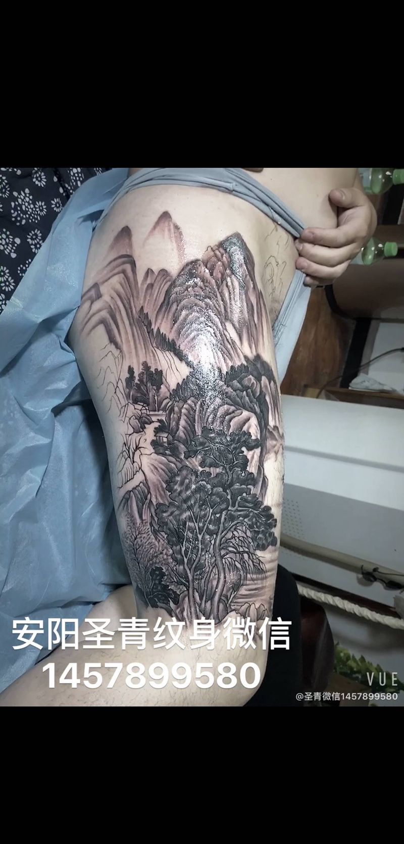 继续纹身图片_腿部纹身图案