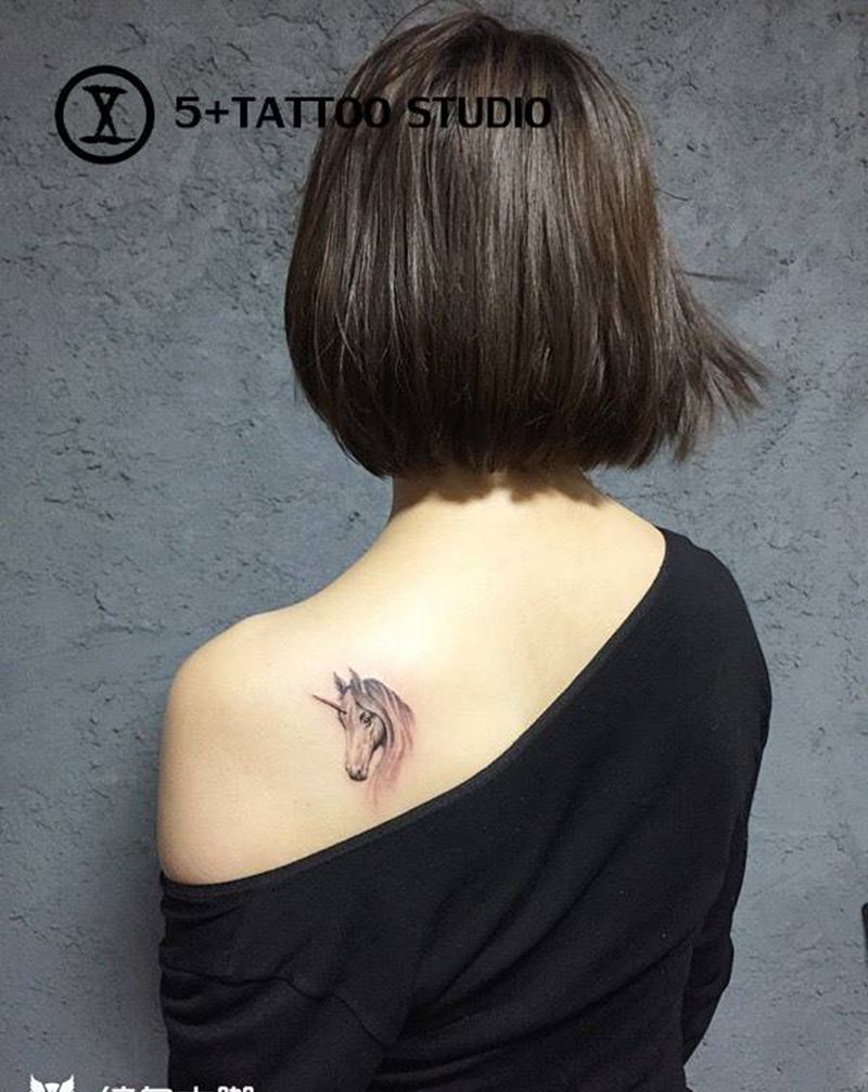 小独角兽纹身图片