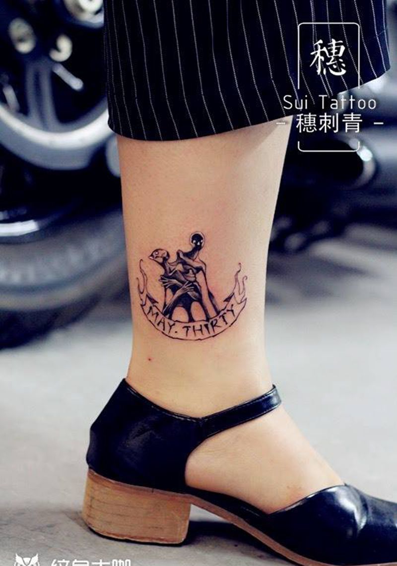 暗黑双子座纹身图片