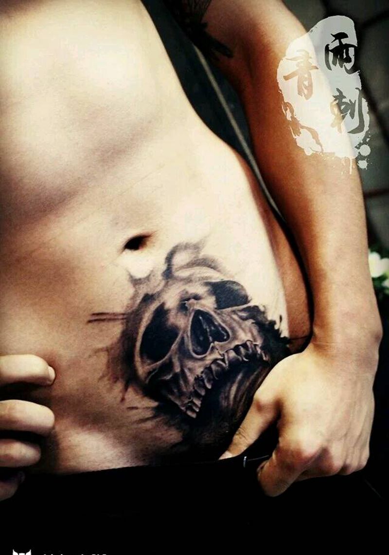 骷髅纹身图片