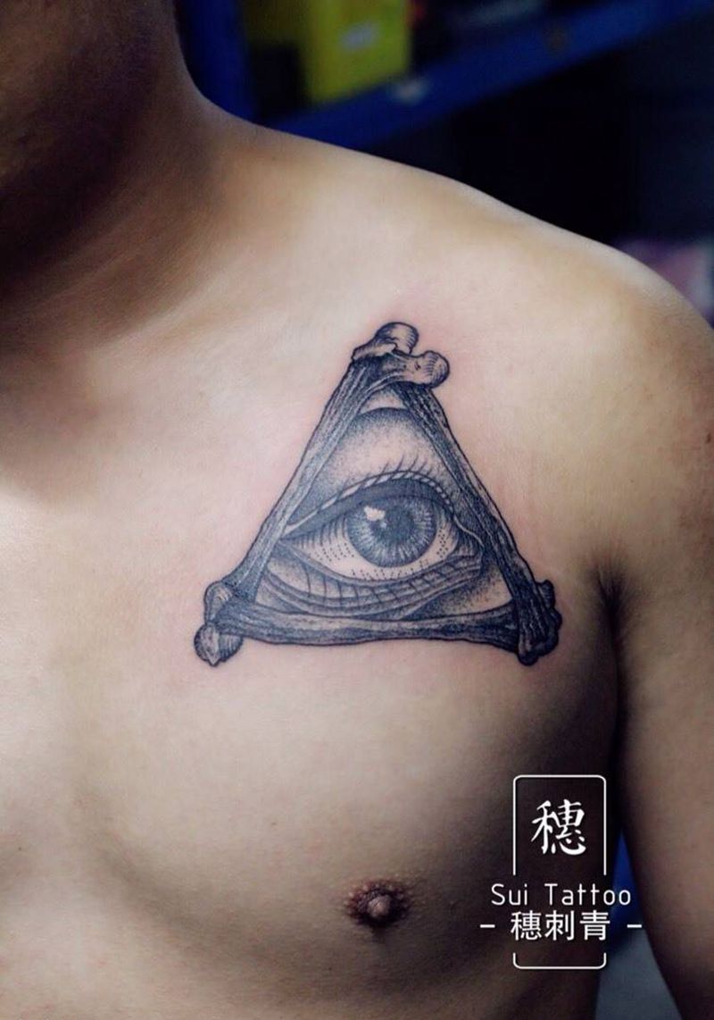 点刺眼睛纹身图片