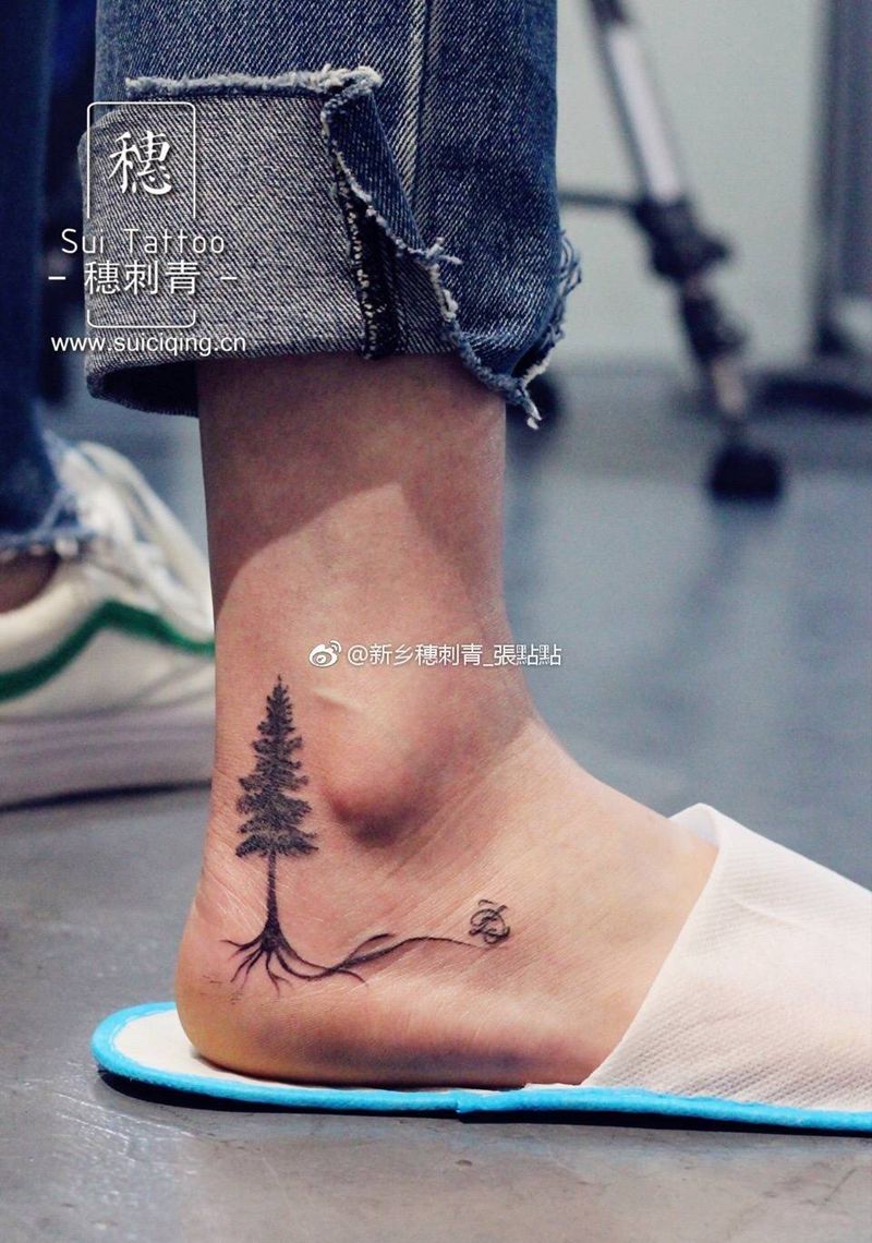 小树纹身图片