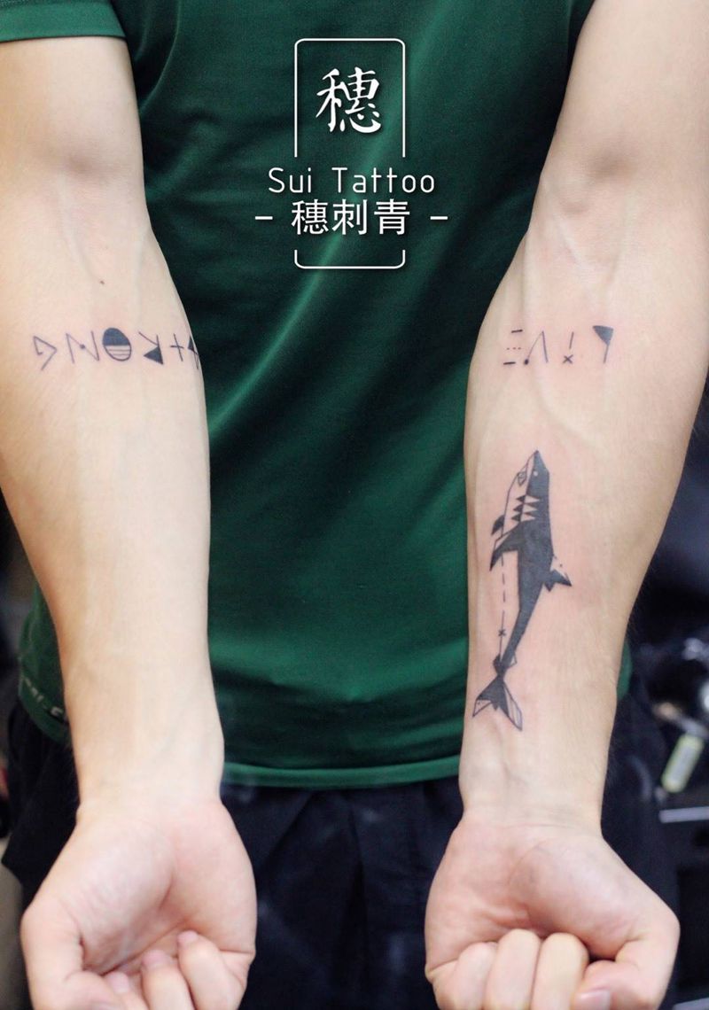 鲨鱼纹身图片
