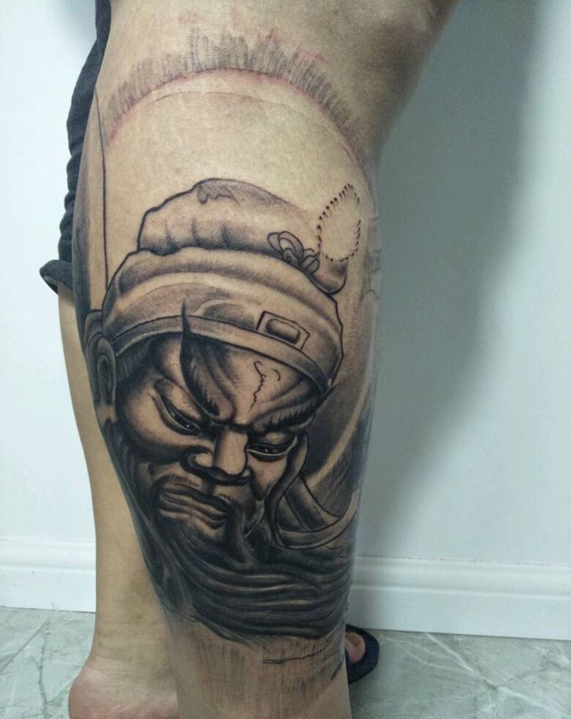 关老爷，收……纹身图片