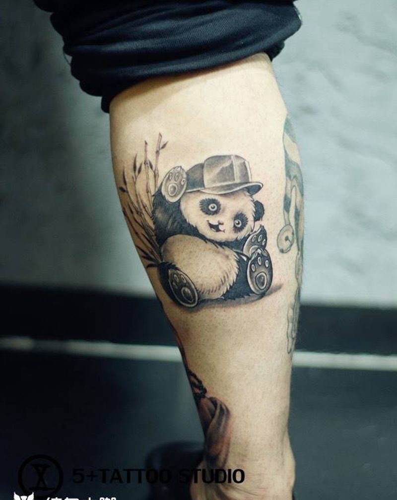 国宝大熊猫纹身图片