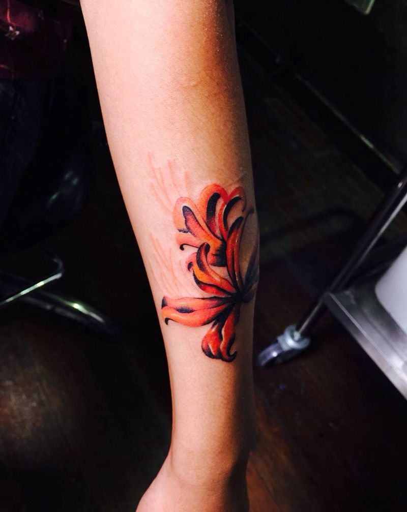 彼岸花纹身图片