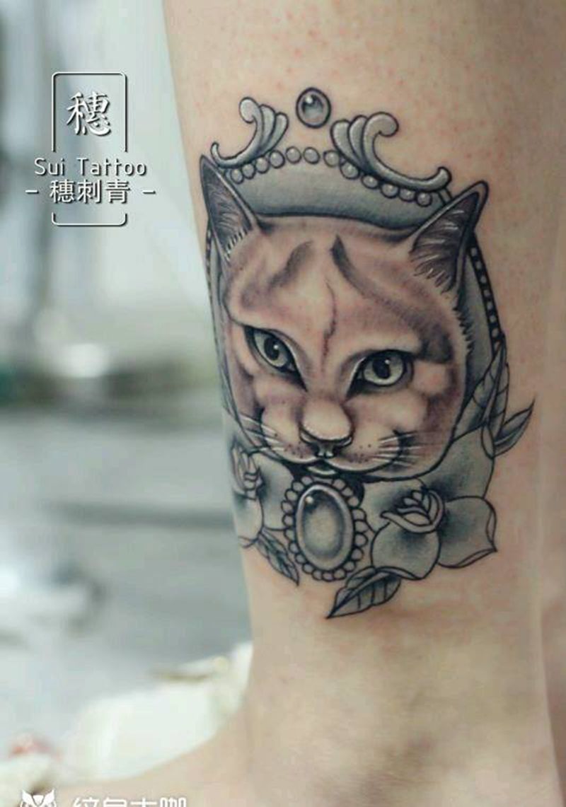 猫了个咪纹身图片